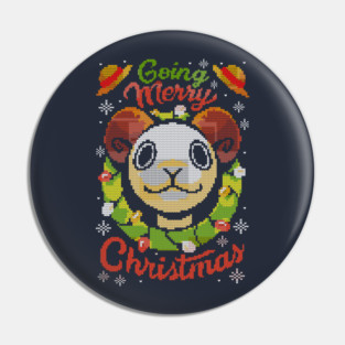 One Piece - Going Merry Christmas Ugly Sweater Pin