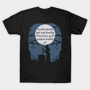 Witch Cauldron with Shakespeare Macbeth Lyric T-Shirt