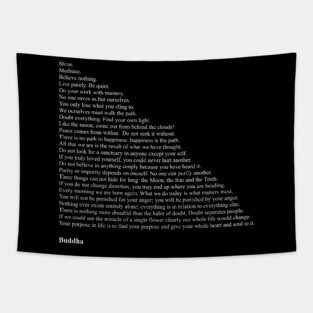 Buddha Quotes Tapestry