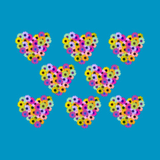 Daisy heart mosaic T-Shirt