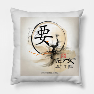 Zen Let It Be Pillow