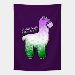 Genderqueer And Fluffy Tapestry