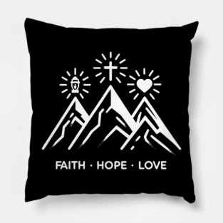 Faith Hope Love Pillow