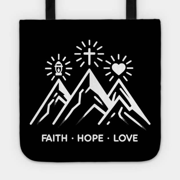 Faith Hope Love Tote by Frank Ring