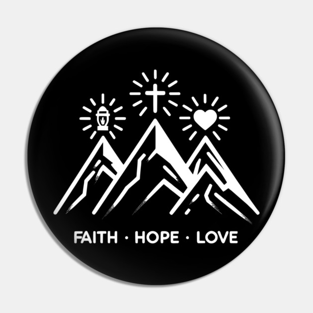 Faith Hope Love Pin by Frank Ring