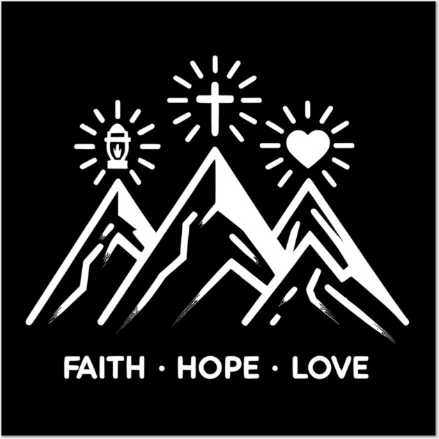 Faith Hope Love Wall Art by Frank Ring
