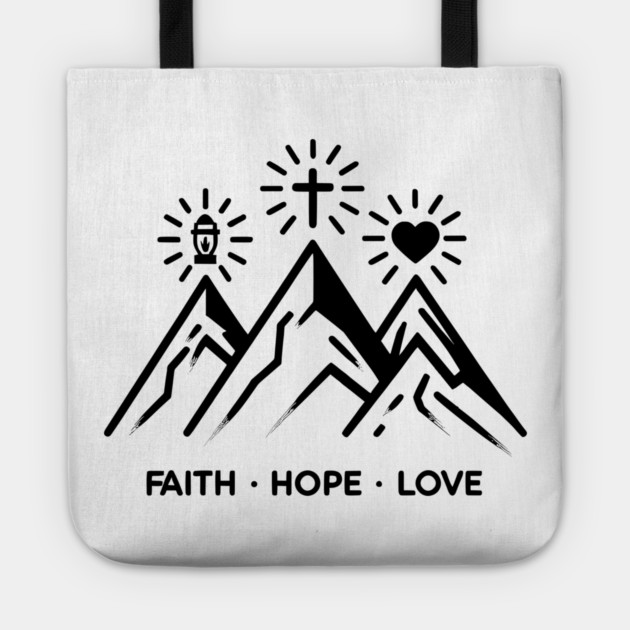 Faith Hope Love Tote by Frank Ring