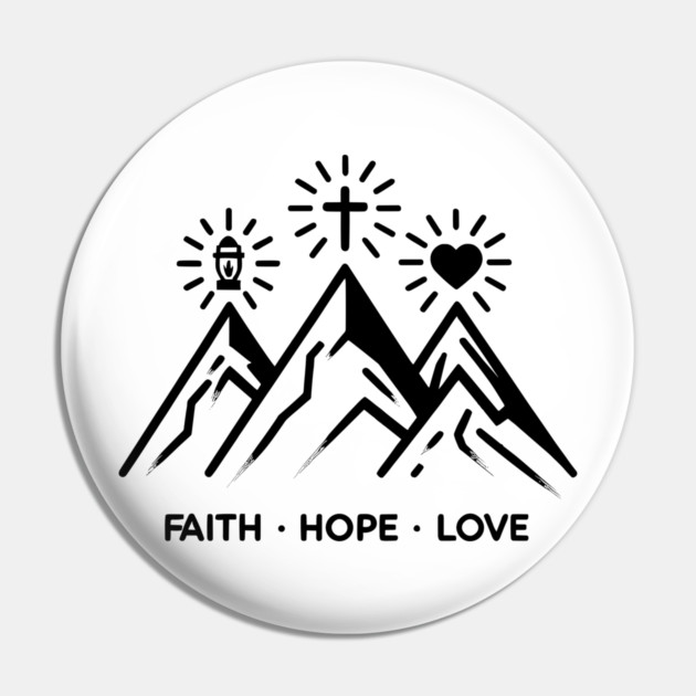 Faith Hope Love Pin by Frank Ring