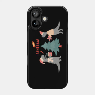 Dinosaur Santa Christmas Phone Case