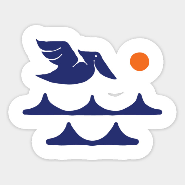 Pelican Color Tee Sticker by DriftClothing