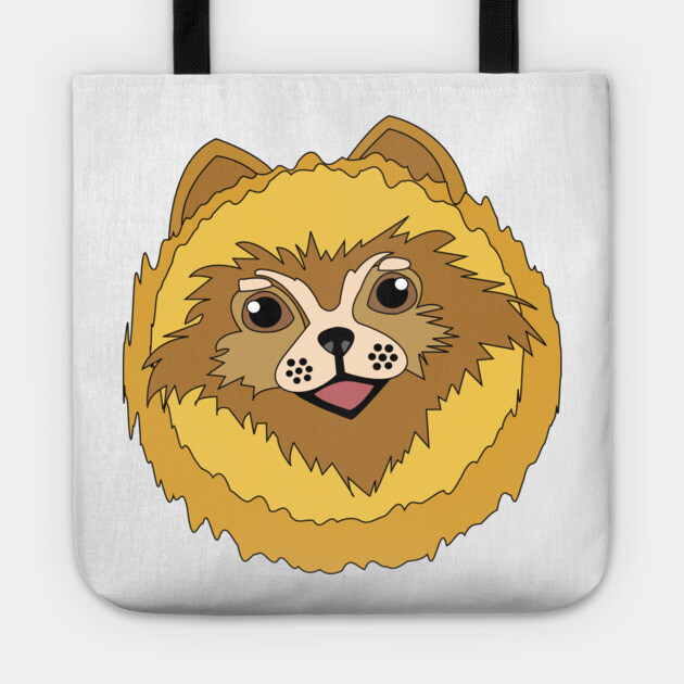 Pomeranian Tote by DickinsonDesign