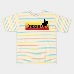 Retro Dressage Kids T-Shirt