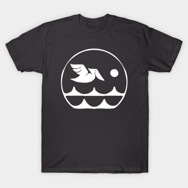 Drift White Circle Pelican T-Shirt by DriftClothing
