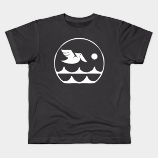 Drift White Circle Pelican Kids T-Shirt