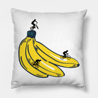 Banana Bike Park Pillow