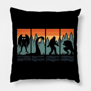 Cryptid Vintage Pillow