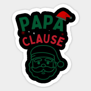 Papa Clause, Santa Hat Christmas Funny Design Magnet