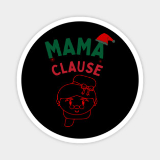 Mama Clause, Santa Cute Christmas Design Magnet