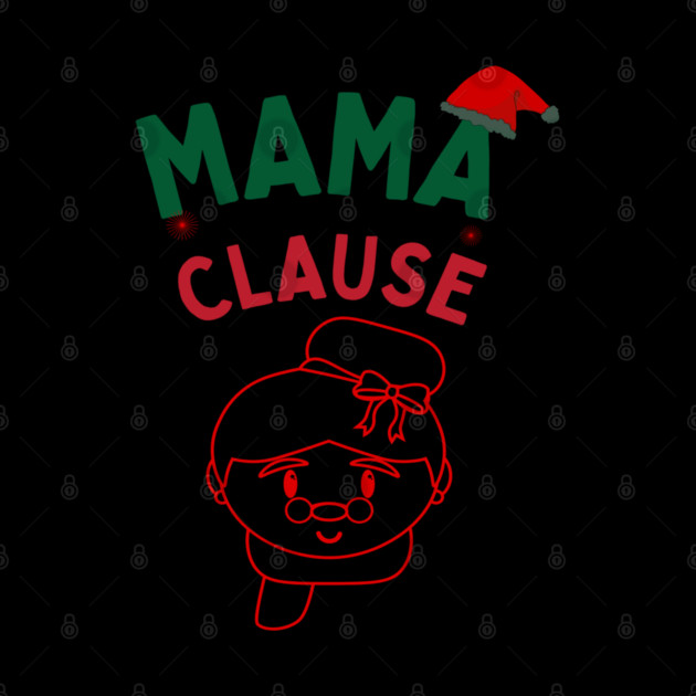 Mama Clause, Santa Cute Christmas Design by BirdsnStuff