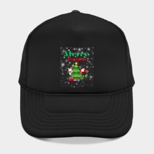 Merry Christmas, Santa, Elf, Snowman Design Hat