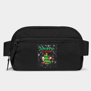 Merry Christmas, Santa, Elf, Snowman Design Bag