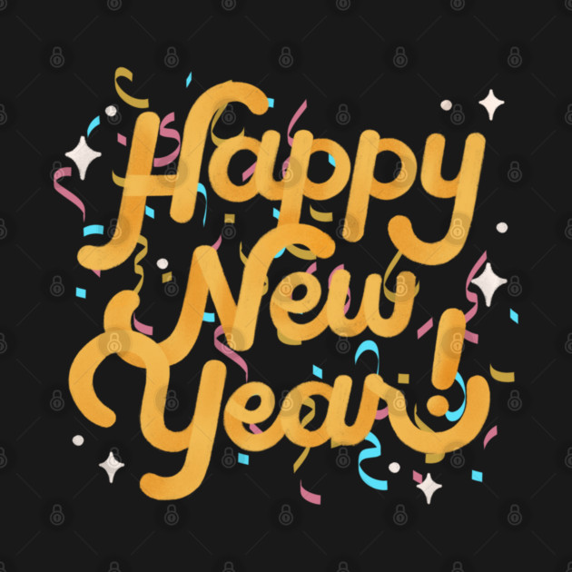 Happy New Year Confetti 2024 by BirdsnStuff