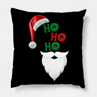 Ho, Ho, Ho Merry Christmas Santa Design Pillow