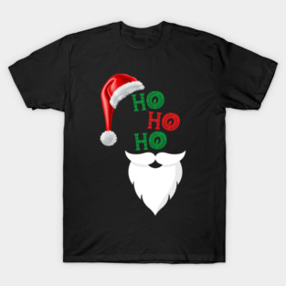Ho, Ho, Ho Merry Christmas Santa Design T-Shirt