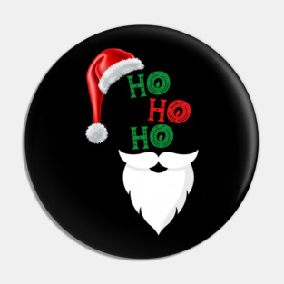 Ho, Ho, Ho Merry Christmas Santa Design Pin