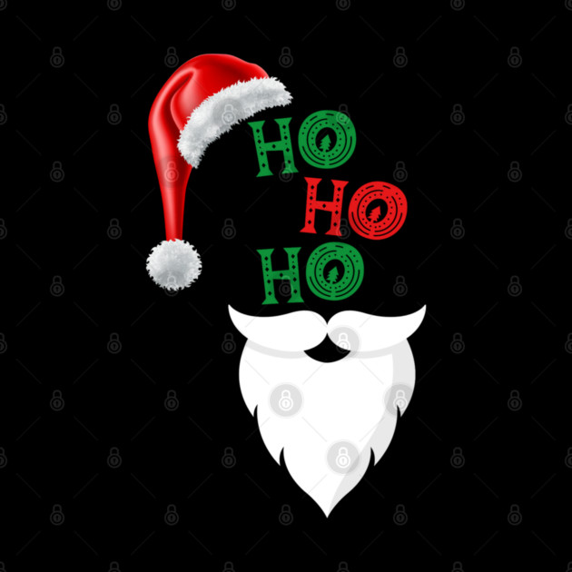 Ho, Ho, Ho Merry Christmas Santa Design by BirdsnStuff