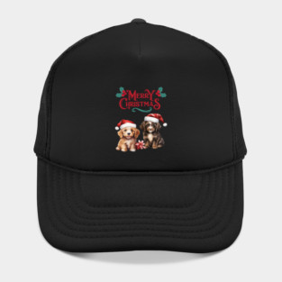 Merry Christmas Puppy Festive Hat