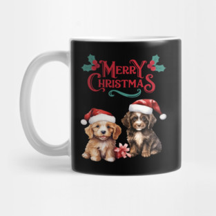 Merry Christmas Puppy Festive Mug