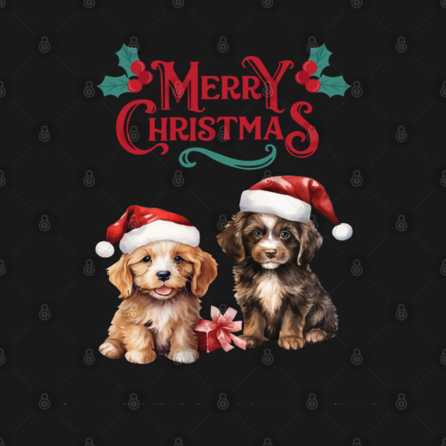 Merry Christmas Puppy Festive by BirdsnStuff