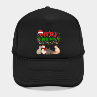 Christmas Cats, Holiday Cat Design, Festive Felines Hat
