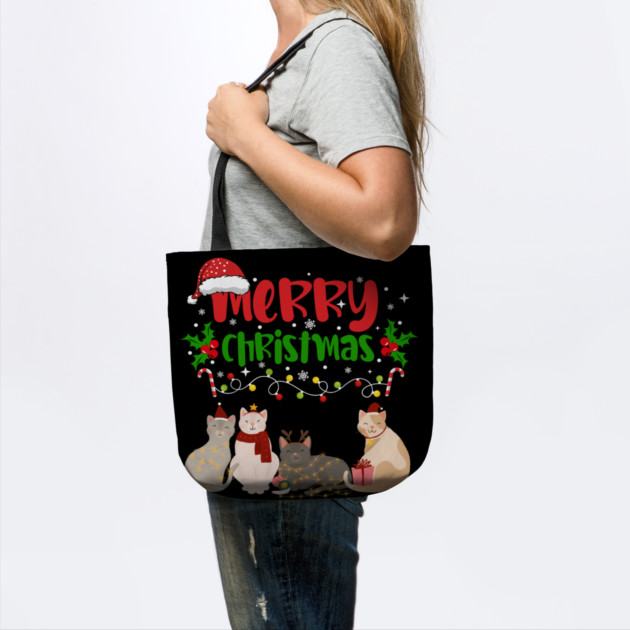 Christmas Cats, Holiday Cat Design, Festive Felines by BirdsnStuff