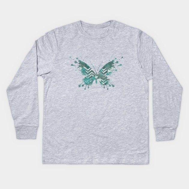 Butterfly Tropical Kids Long Sleeve T-Shirt by logiamerch