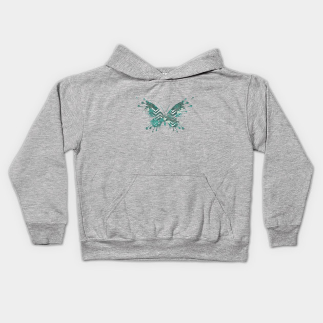 Butterfly Tropical Kids Hoodie by logiamerch