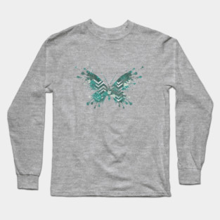 Butterfly Tropical Long Sleeve T-Shirt