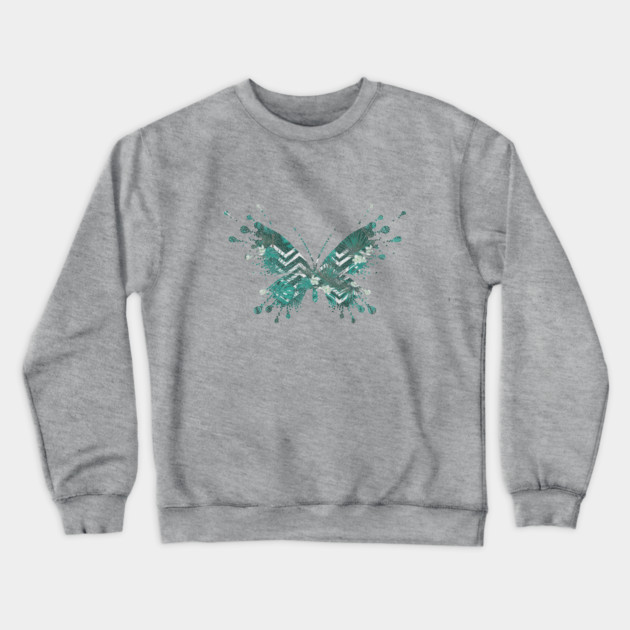 Butterfly Tropical Crewneck Sweatshirt by logiamerch