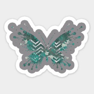 Butterfly Tropical Sticker