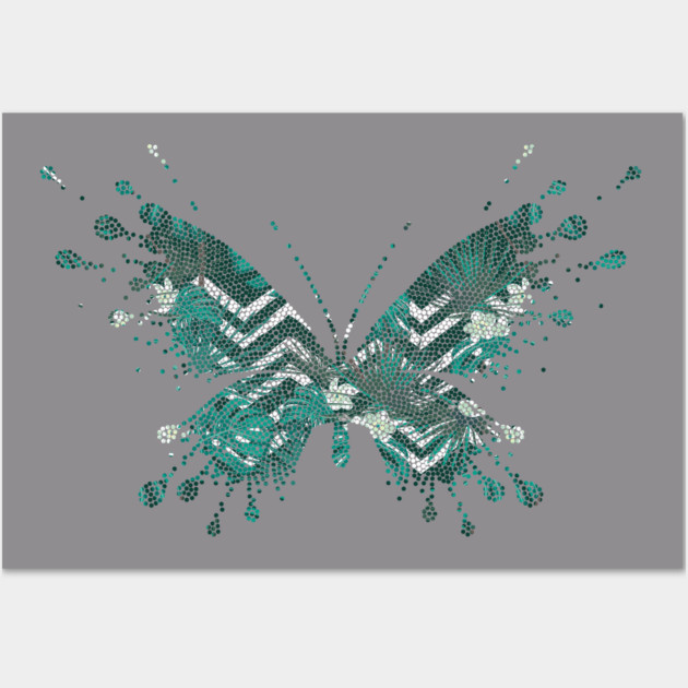 Butterfly Tropical Wall Art by logiamerch