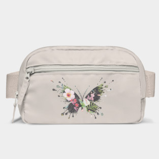Tropical Butterfly Floral Bag