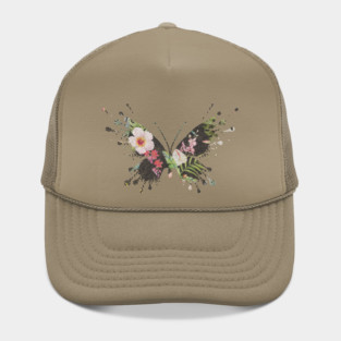 Tropical Butterfly Floral Hat