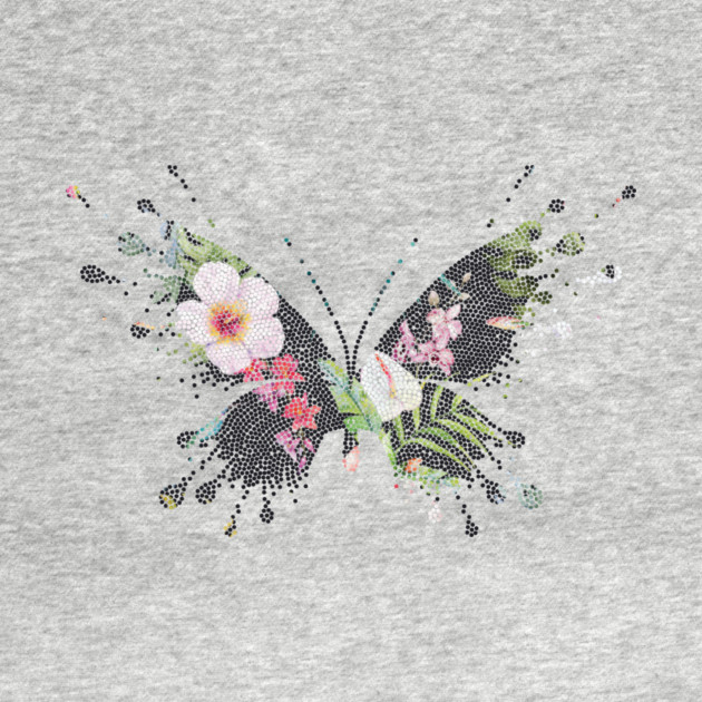 Tropical Butterfly Floral by logiamerch