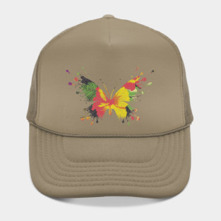 Colorful Tropical Butterfly Design Hat