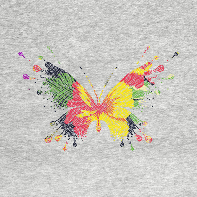 Colorful Tropical Butterfly Design by logiamerch