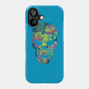 Tropical Floral Skull Phone Case