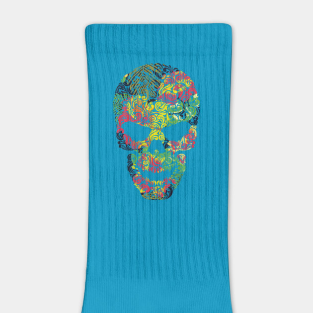 Tropical Floral Skull by logiamerch