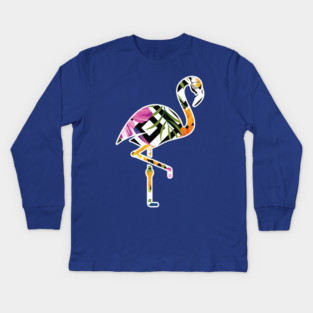 Tropical Flamingo Kids Long Sleeve T-Shirt