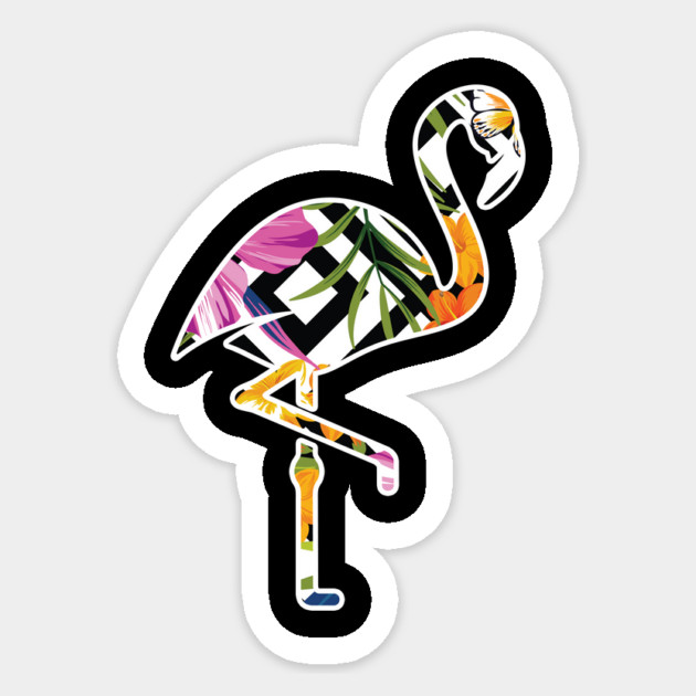 Tropical Flamingo Sticker by logiamerch